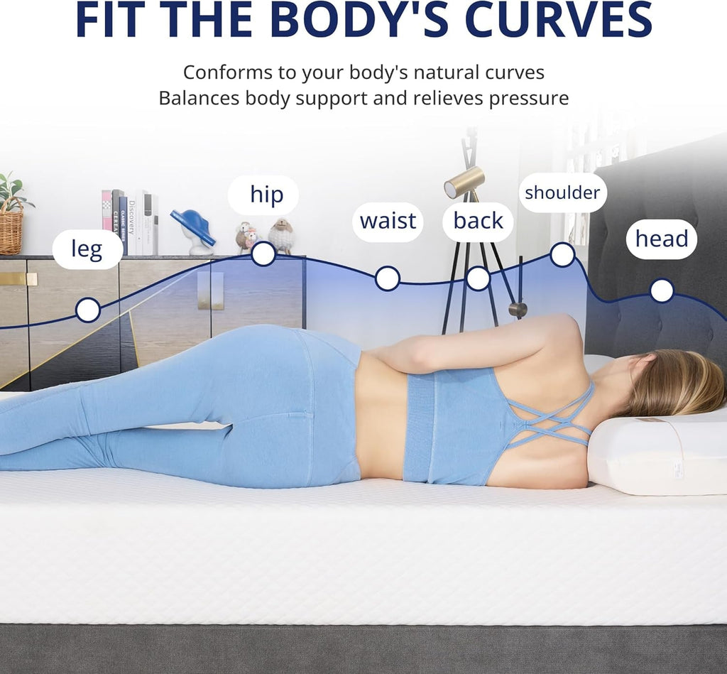 Full Size Green Tea Memory Foam Mattress Bed Comfort