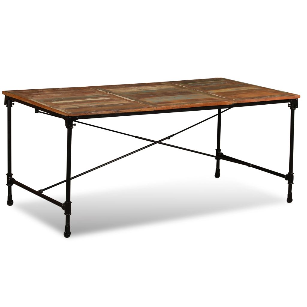 vidaXL Dining Table Kitchen Table Home Dining Room Table Solid Reclaimed Wood