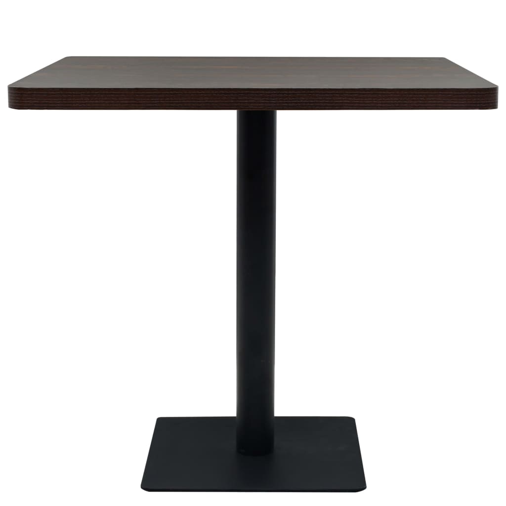 vidaXL Bistro Table Kitchen Bar Table Dining Room Table MDF and Steel Round