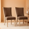 Bolanburg Modern Farmhouse Upholstered Dining Chairs Brown