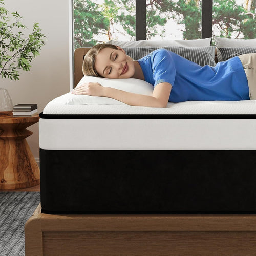 12 Inch Full Hybrid Mattress With Memory Foam Comfort