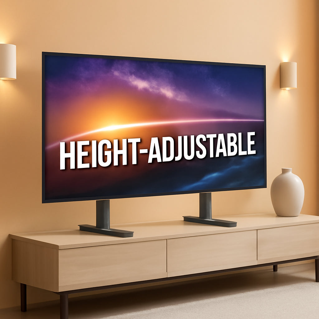 Universal Height Adjustable TV Stand For 49 To 77 Inch TVs