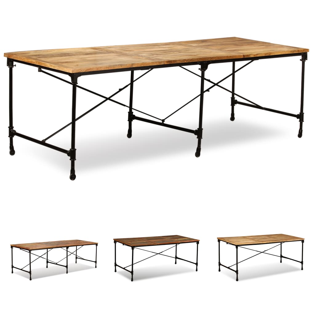 vidaXL Dining Table Kitchen Table Home Dining Room Table Solid Reclaimed Wood